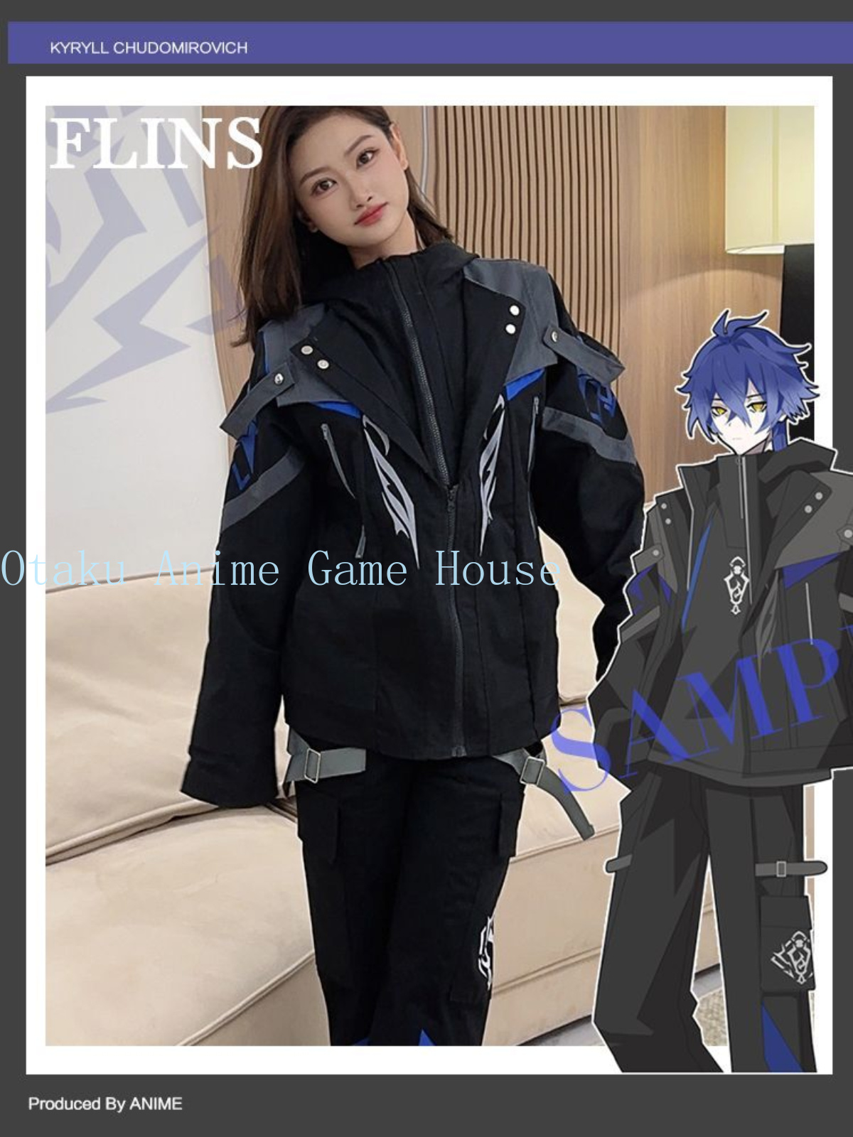 Men Accessories Set - Genshin Impact Flins Comic Con Clothes