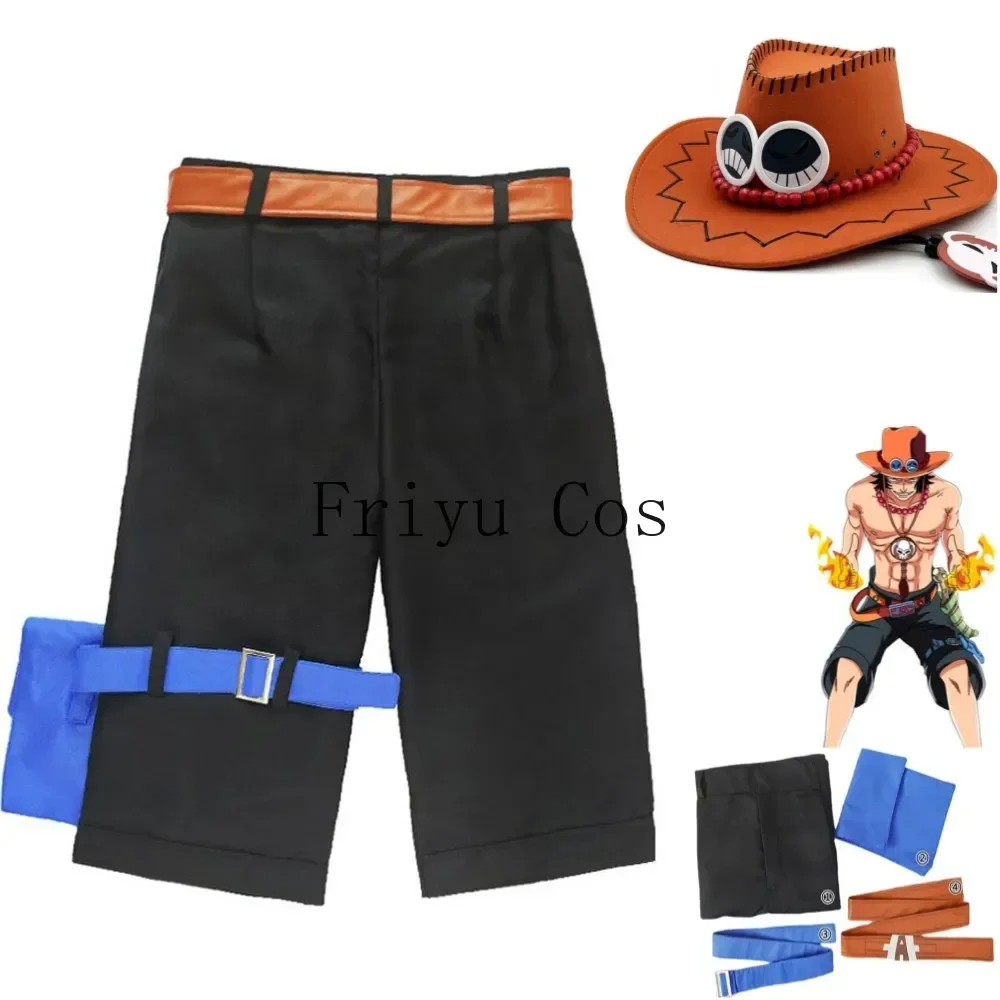 Men Accessories Set - Anime Portgas·D· Ace Cosplay Costume Whitebeard