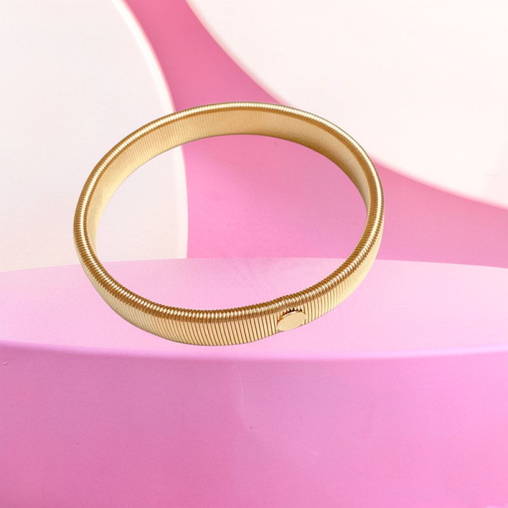 Men Accessories Ring And Bracelet - Metal Spring Arm Band For Men