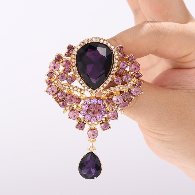 Men Accessories Bouquet - 1Pcs Wedding Bridal Bouquet Clear Crystal