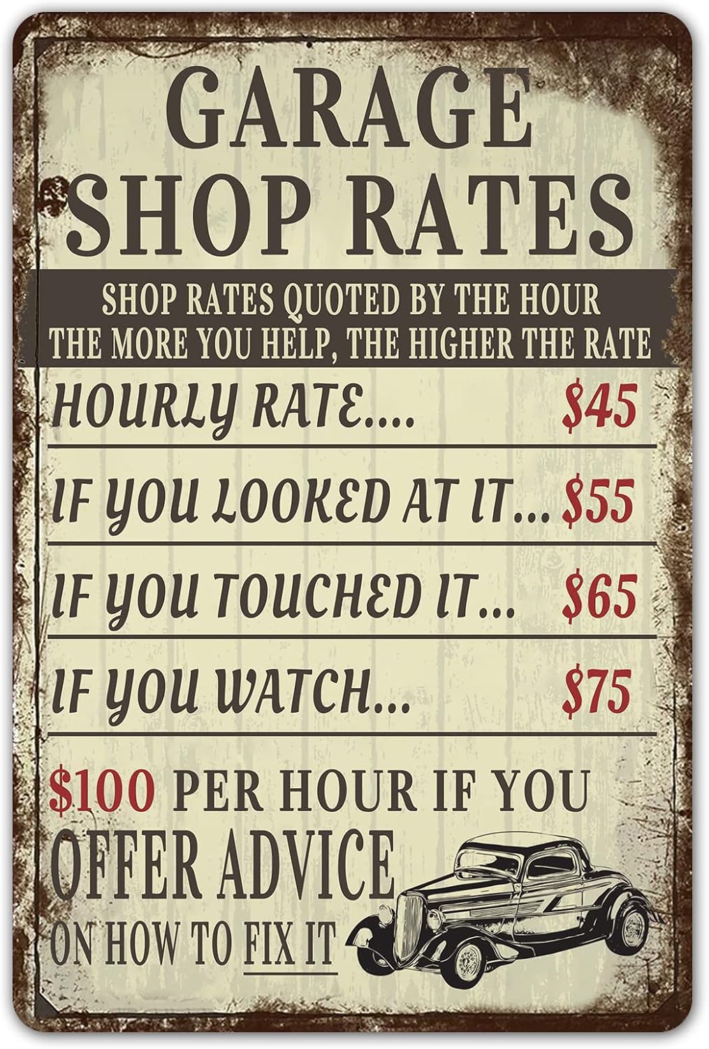 Vintage Garage Shop Rates Meta - Men Accessories Shop ulasan dan harga
