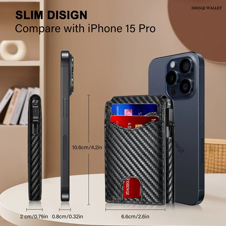 Mens Pop‑Up Money Clips Wallet - Money Clip Slim ulasan dan harga