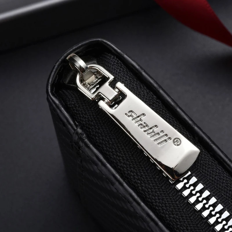 Carbon Fiber Pattern PU Leathe - Men Accessories Store ulasan dan harga