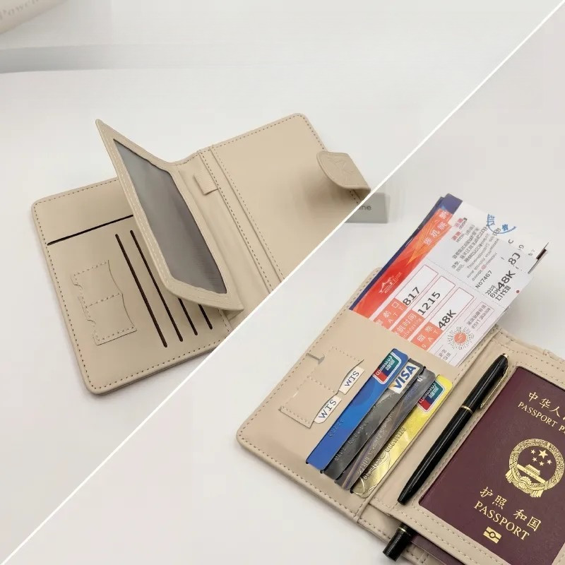PU Leather Passport Cover for  - Travel Organizer Men ulasan dan harga