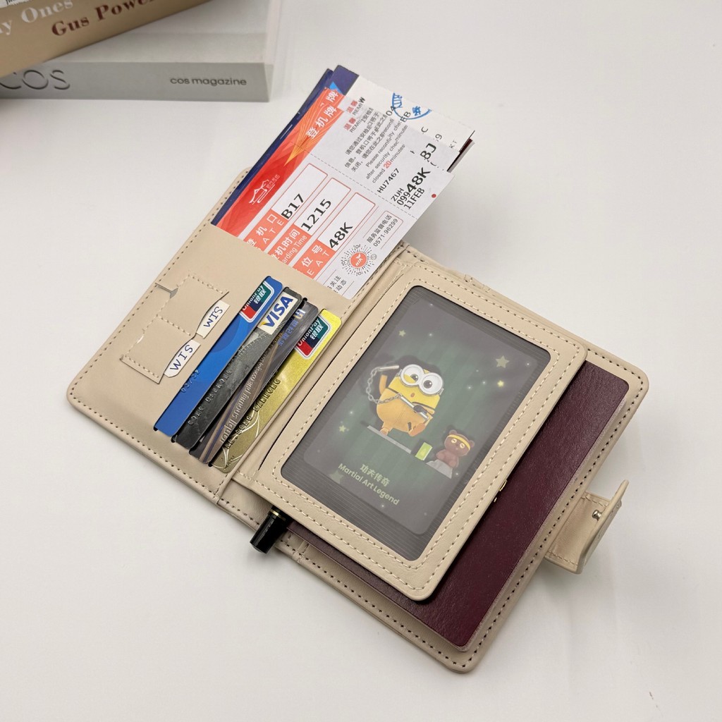 PU Leather Passport Cover for  - Travel Organizer Men ulasan dan harga