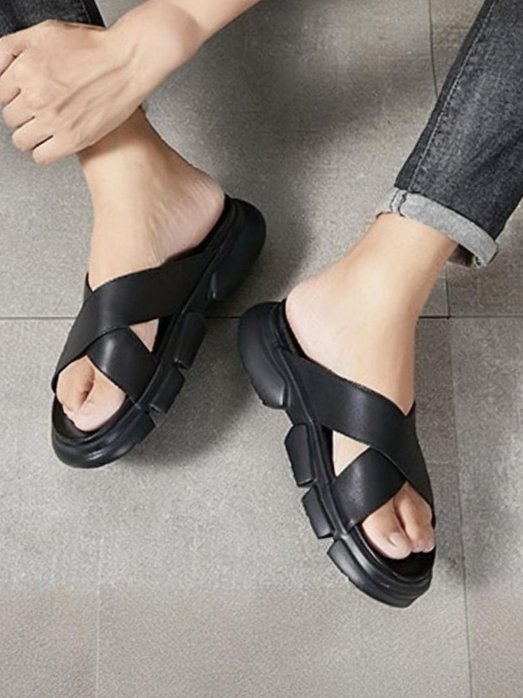 Trendy Male Cowhide Platform H - Men'S Accessories Leather ulasan dan harga