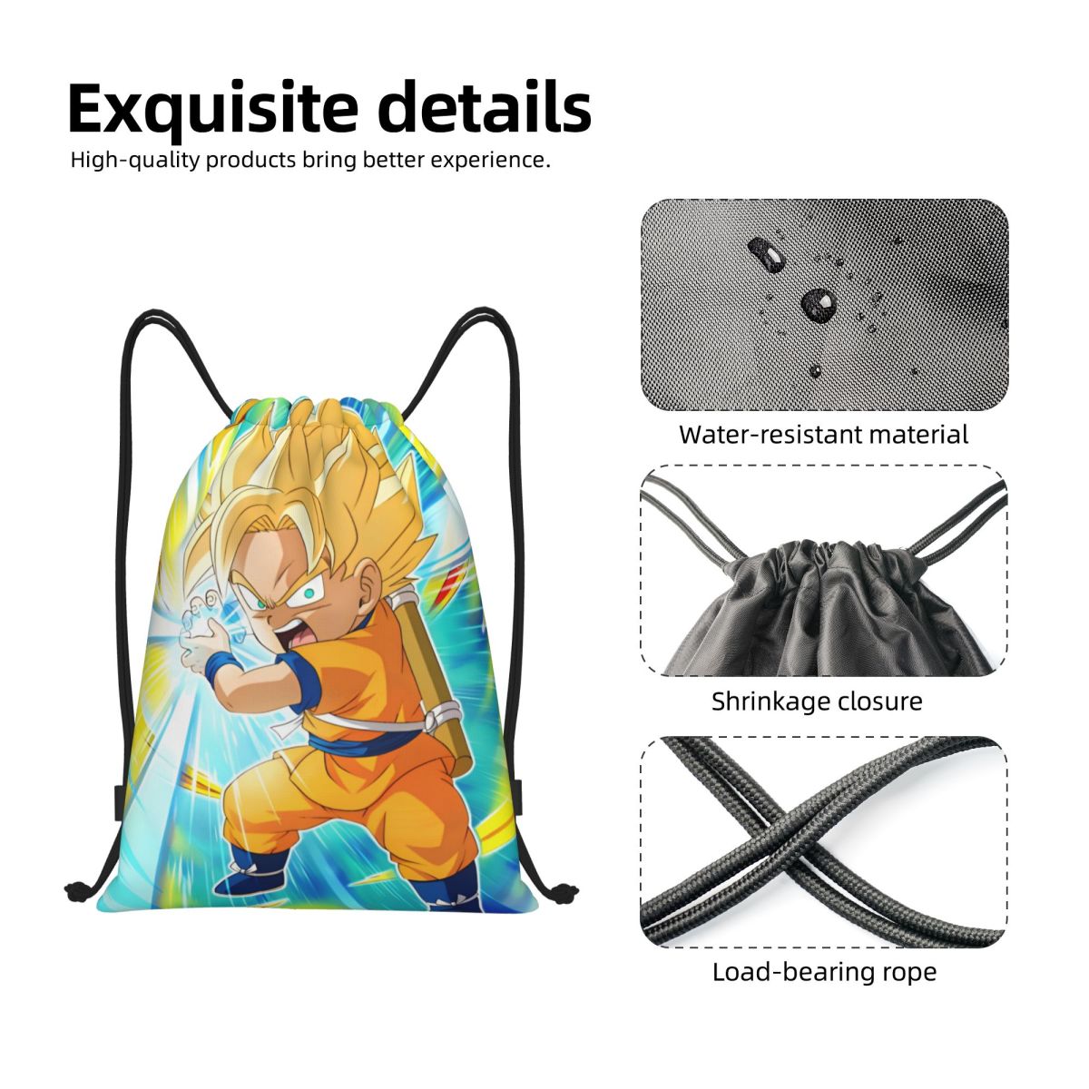 DBZ G-Gokues Cartoon Drawstrin - Men Accessories Shop ulasan dan harga