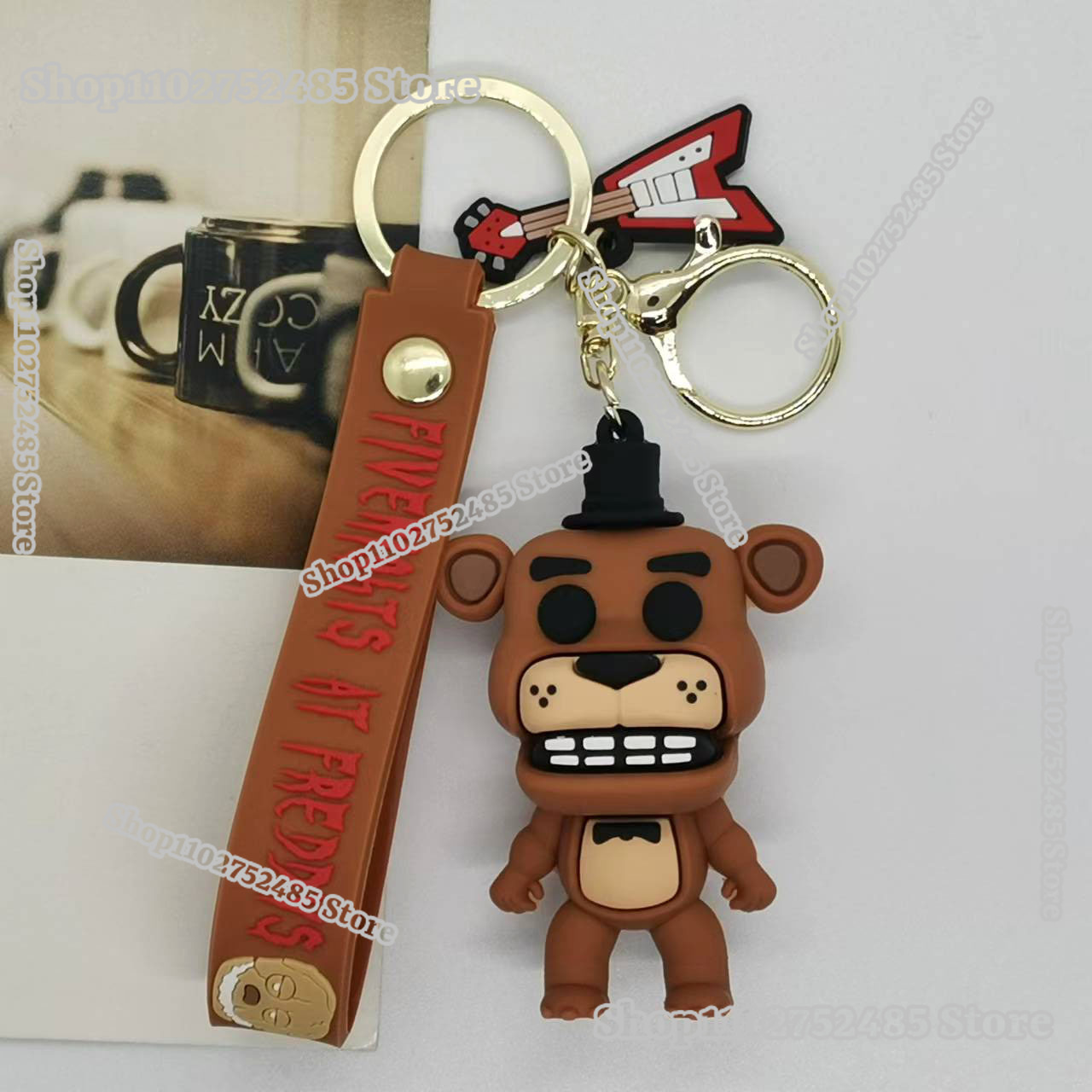 5pcs Cartoon Anime FNAF Figure - Men Accessories Ring ulasan dan harga