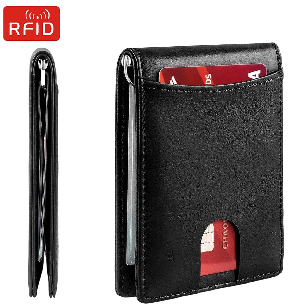 RFID Business Card Holder Men  - Money Clip Slim ulasan dan harga