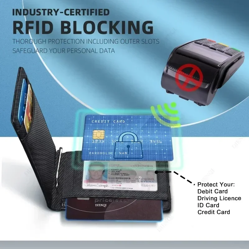 RFID Business Card Holder Men  - Money Clip Slim ulasan dan harga