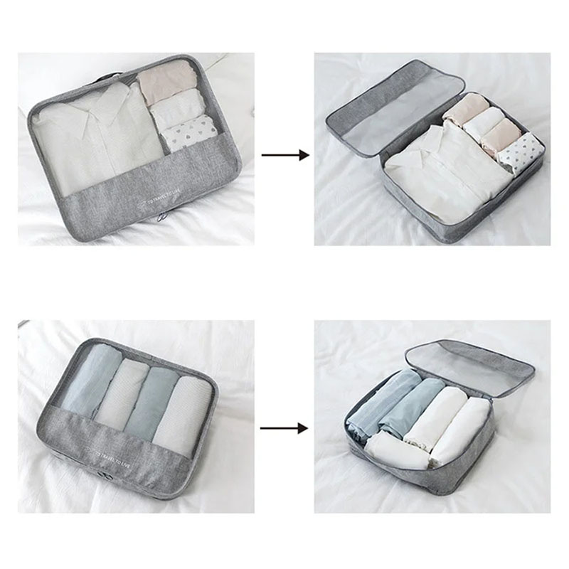7 Piece Travel Packing Cubes S - Travel Organizer Men ulasan dan harga
