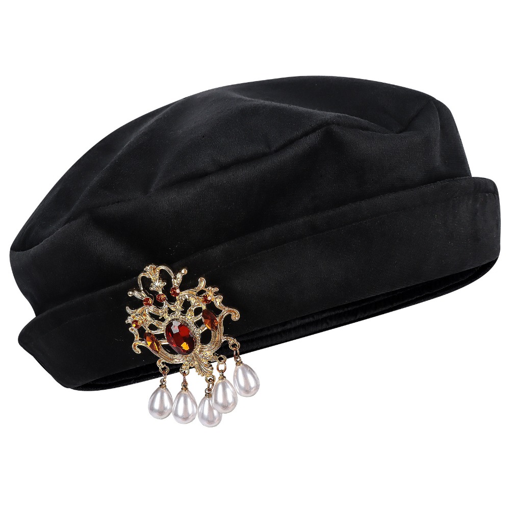 Men Medieval Tudor Beret Hat R - Medieval Men'S Accessories ulasan dan harga