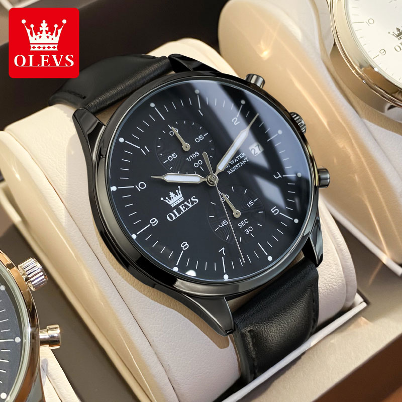 OLEVS 2880 Casual Fashion Men' - Men'S Accessories Leather ulasan dan harga