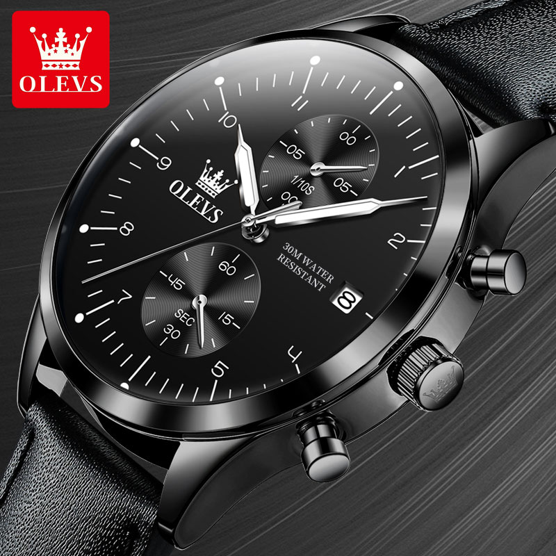 OLEVS 2880 Casual Fashion Men' - Men'S Accessories Leather ulasan dan harga