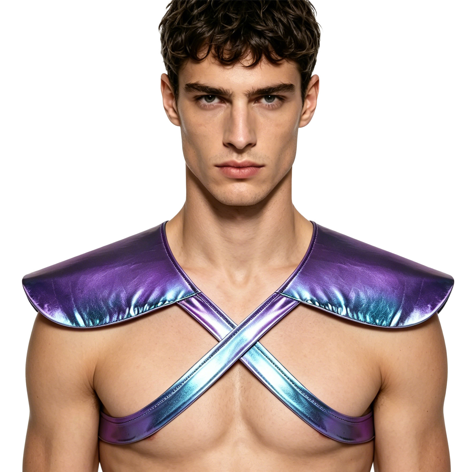 Mens Gothic Punk Harness Shoul - Medieval Men'S Accessories ulasan dan harga