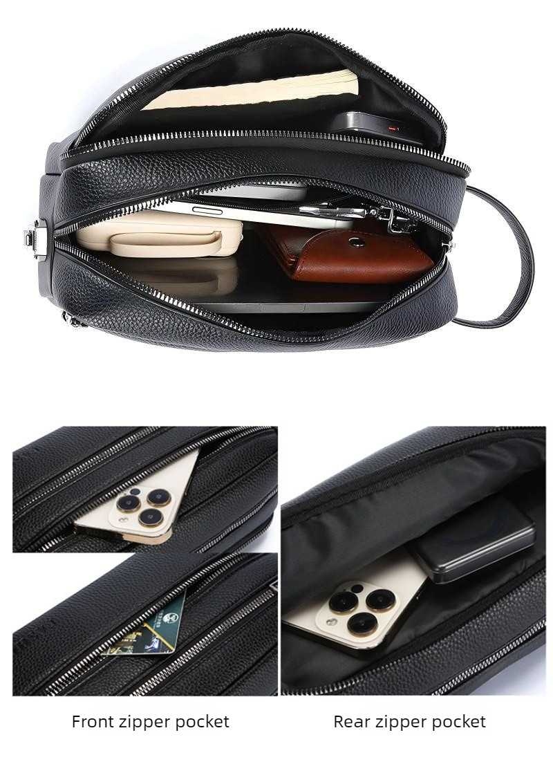 Vintage Men Hand Clutch Bag Mu - Travel Organizer Men ulasan dan harga