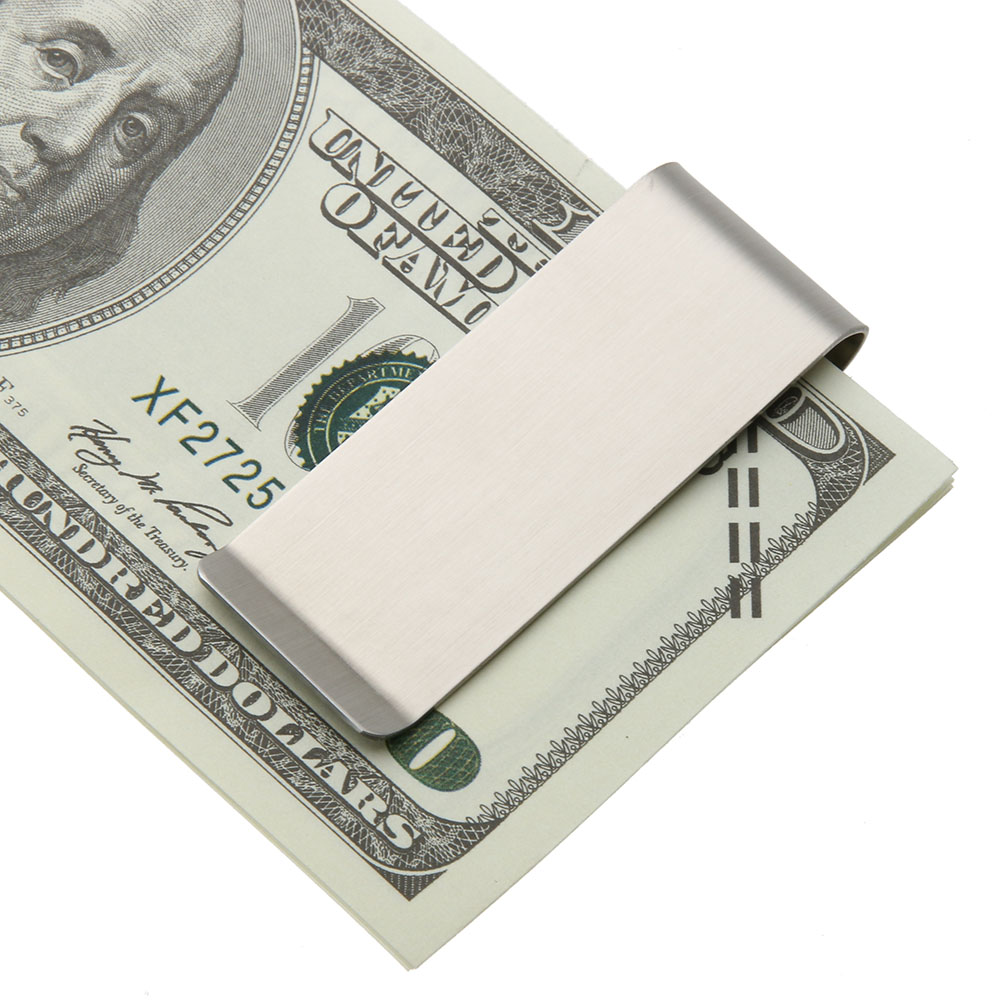 Stainless Steel Money Clip Met - Money Clip Slim ulasan dan harga