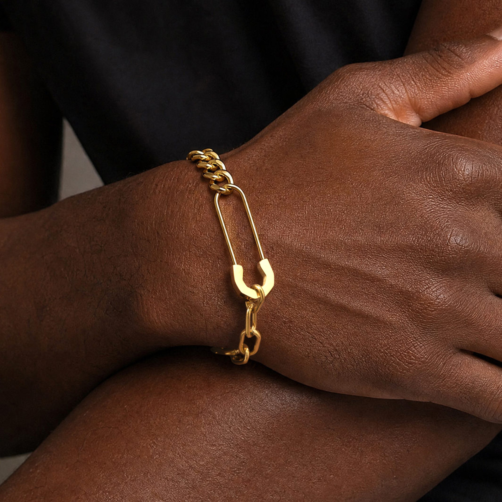 Vnox Men Paperclip Cuban Link  - Men Accessories Ring And Bracelet ulasan dan harga