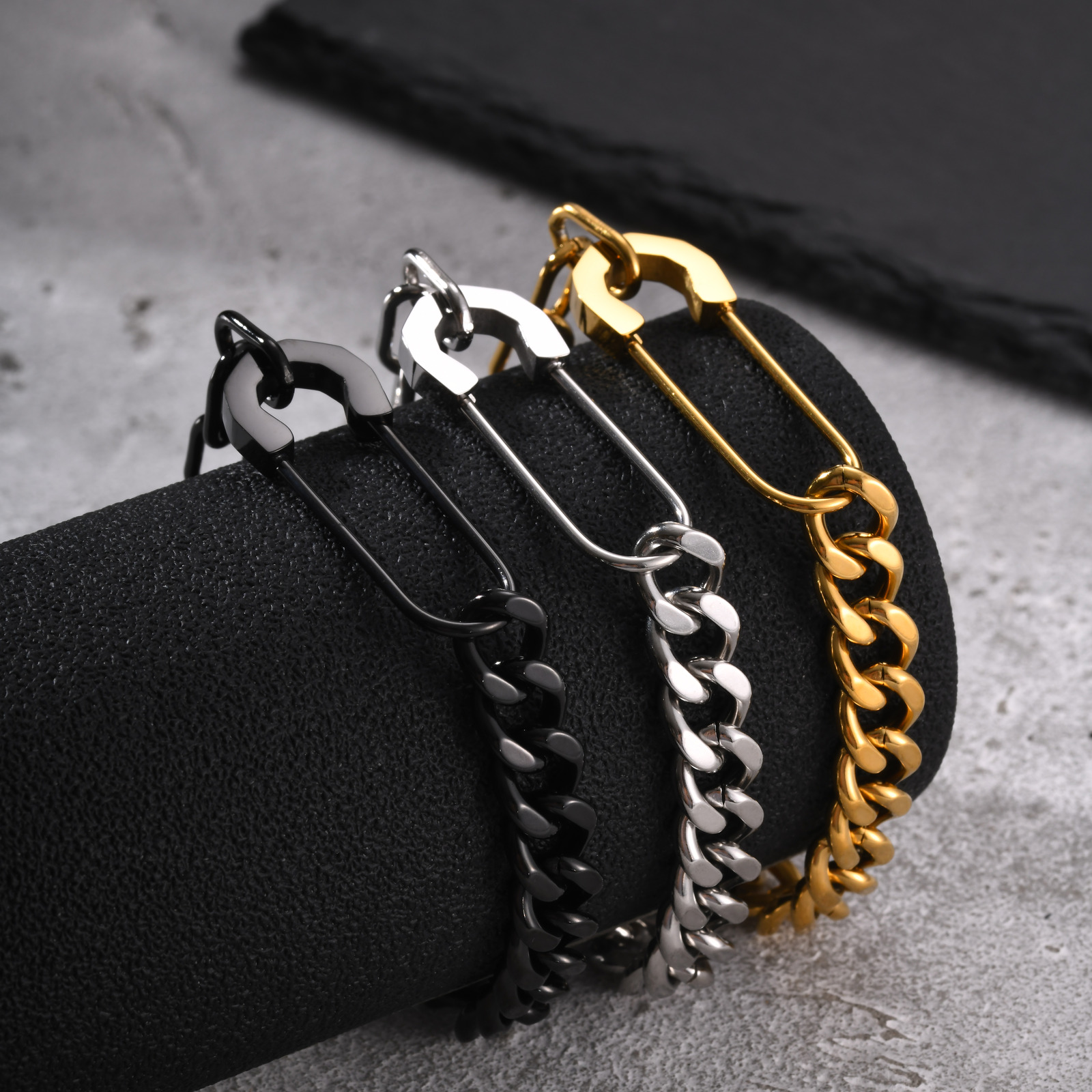 Vnox Men Paperclip Cuban Link  - Men Accessories Ring And Bracelet ulasan dan harga