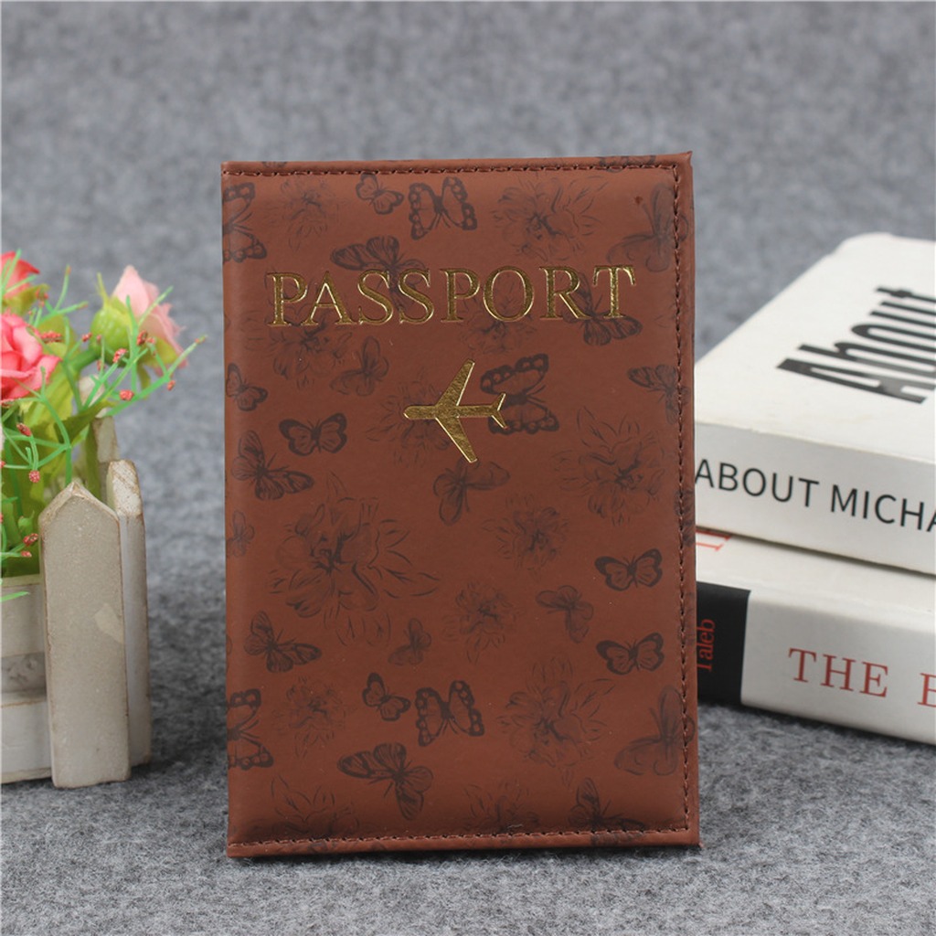 1PC PU Leather Passport Cover  - Travel Organizer Men ulasan dan harga