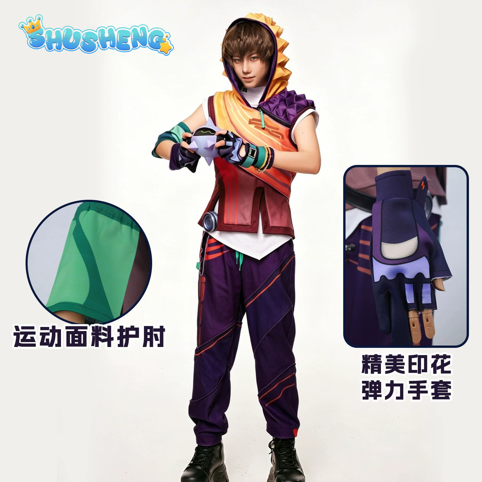 Valorant Miks Cosplay Costume  - Men Accessories Set ulasan dan harga