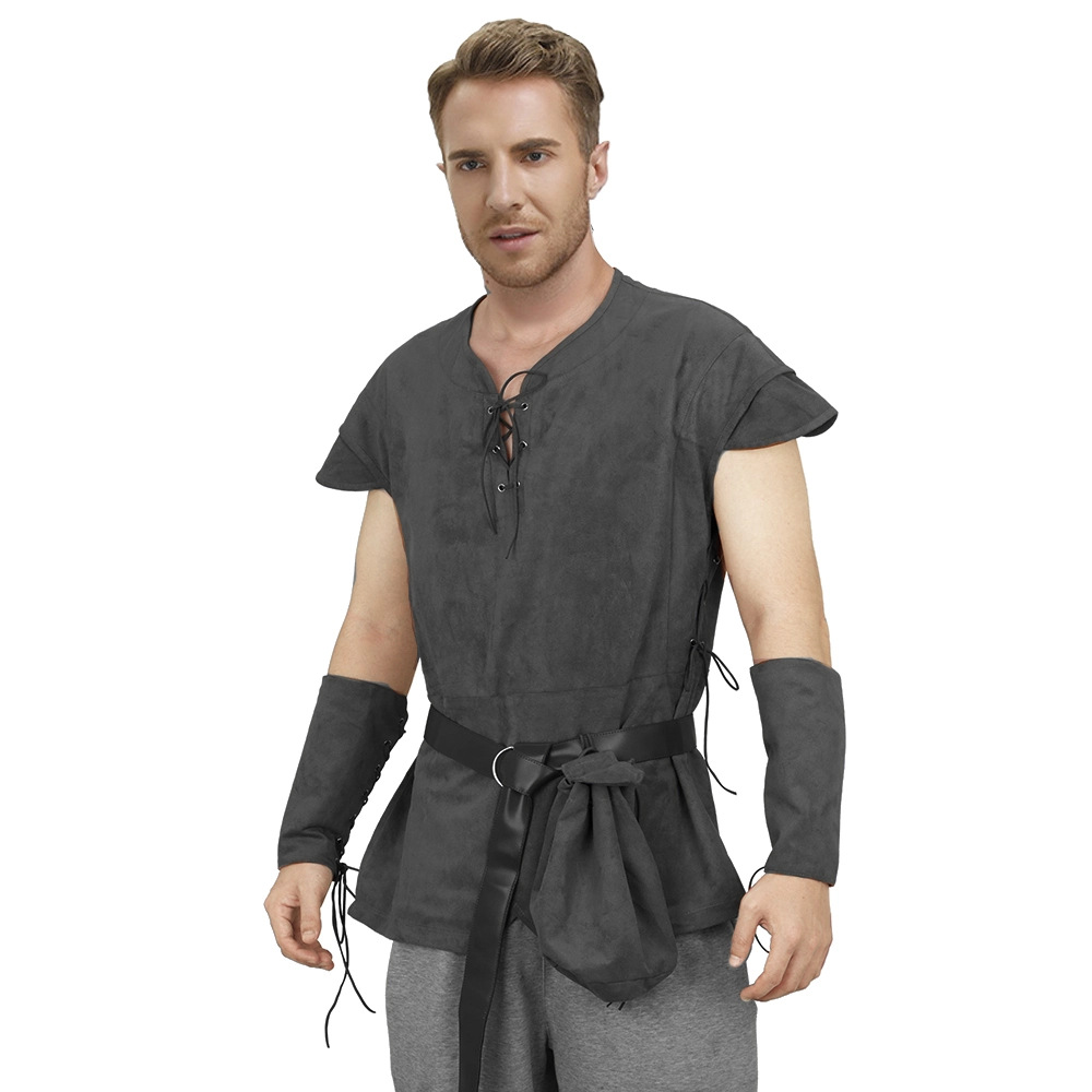 Men's Medieval Lace Up Tunic S - Medieval Men'S Accessories ulasan dan harga