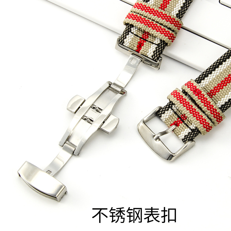 22mm Soft Breathable Nylon Can - Men'S Accessories Burberry ulasan dan harga