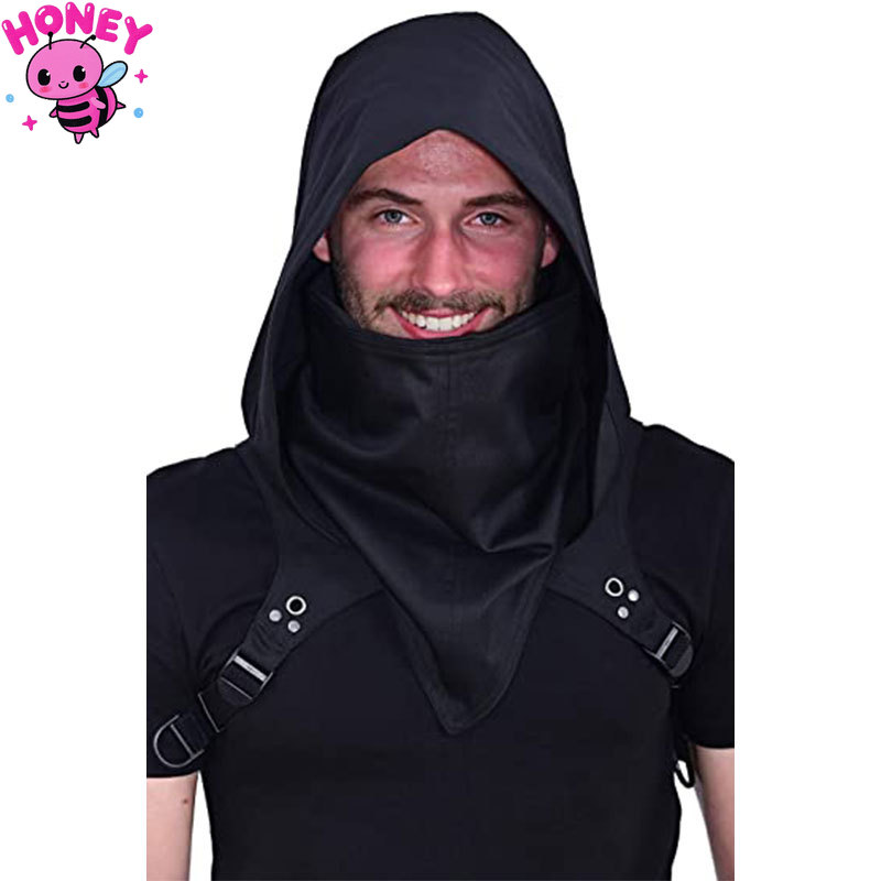 Unisex Medieval Hat with Mask  - Medieval Men'S Accessories ulasan dan harga