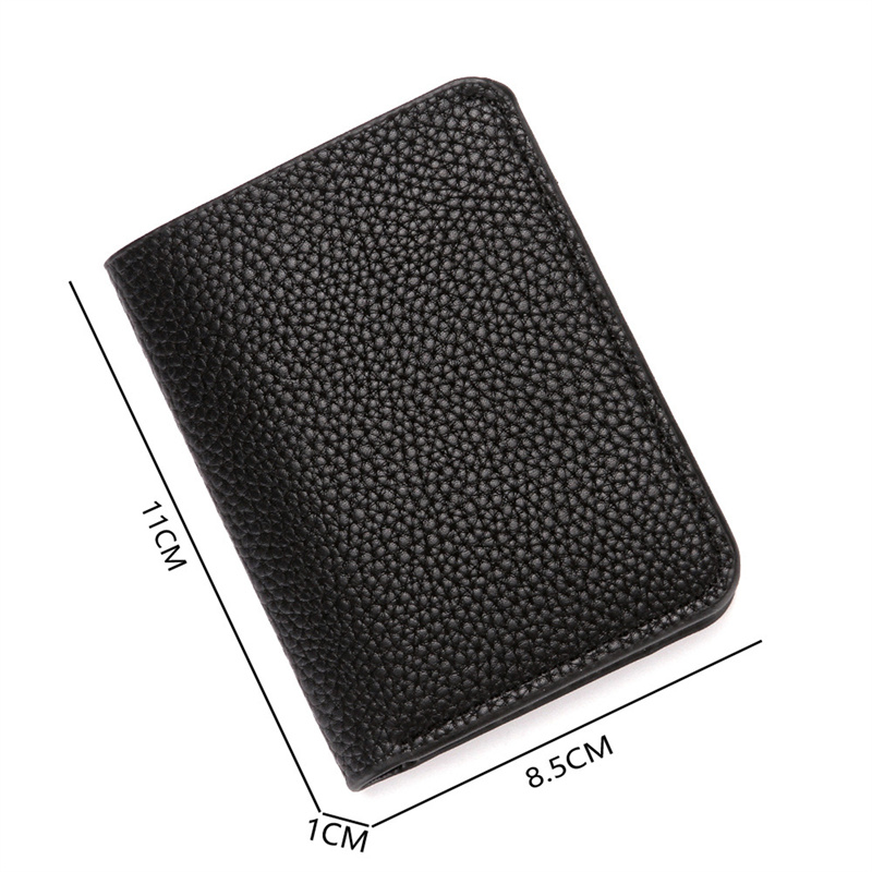 PU Leather Men's Short Wallet  - Money Clip Slim ulasan dan harga