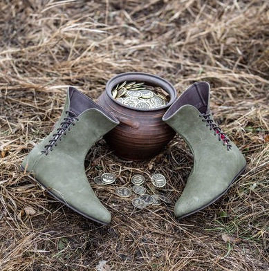 Men's Medieval Leather Shoe Mi - Medieval Men'S Accessories ulasan dan harga