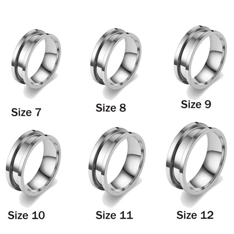 5pcs 7/8/9/10/11/12 Ring Core  - Men Accessories Ring ulasan dan harga