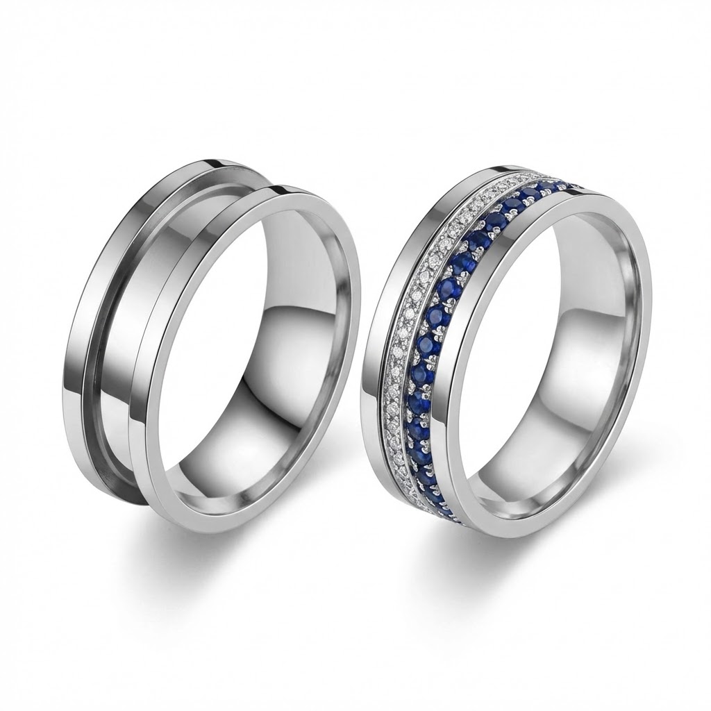 5pcs 7/8/9/10/11/12 Ring Core  - Men Accessories Ring ulasan dan harga