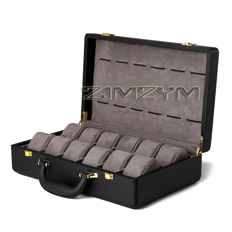 12 Slots Watch Box Mens Watche - Travel Organizer Men ulasan dan harga