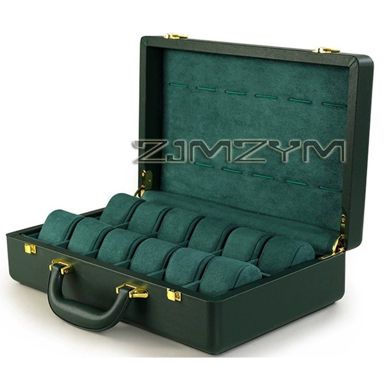 12 Slots Watch Box Mens Watche - Travel Organizer Men ulasan dan harga